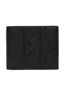 Calvin Klein Portfel Xl Emblem Aop Emboss Ew Billfold LV04D1177G Czarny