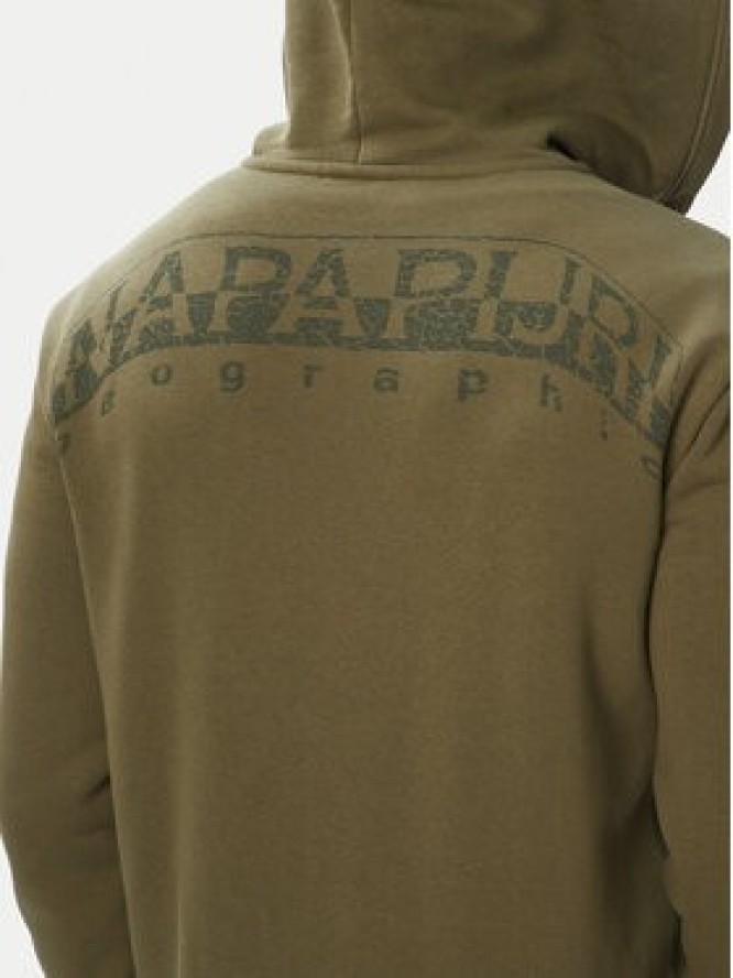 Napapijri Bluza Yourte NP0A8AHE Zielony ciemny Relaxed Fit