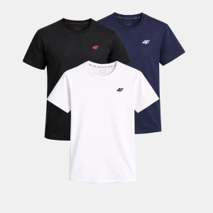 ZESTAW KOSZULEK MĘSKICH 4F KOMPLET 3 SZTUKI T-SHIRT TTSHM3341