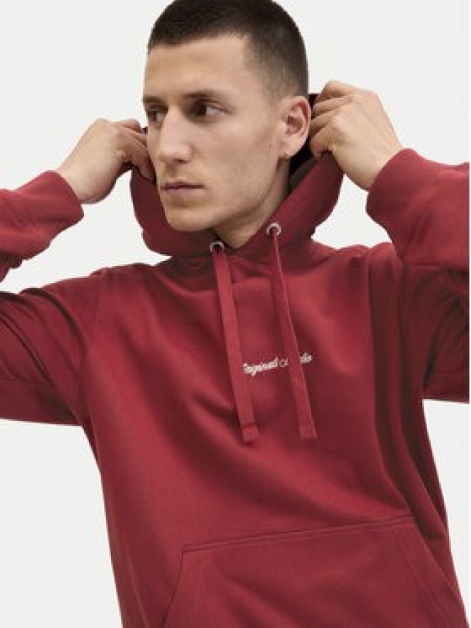 Jack & Jones Bluza Norrebro 12282861 Czerwony Relaxed Fit