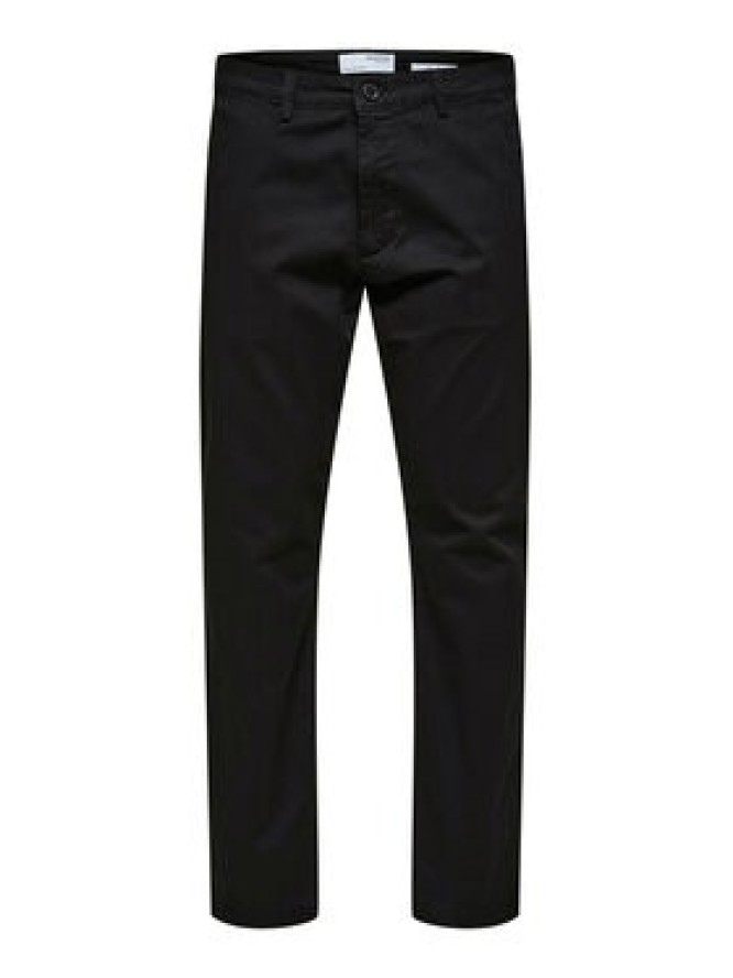 Selected Homme Chinosy New 16087663 Czarny Slim Fit