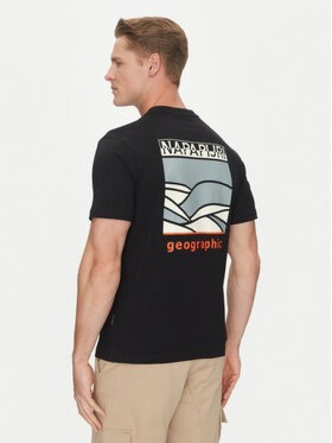 Napapijri T-Shirt S-Sovana NP0A4IE4 Czarny Regular Fit