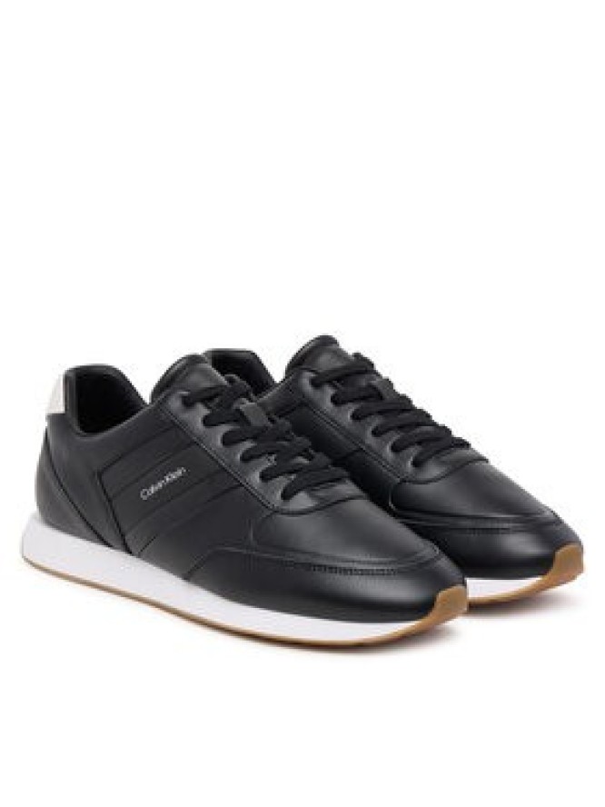 Calvin Klein Sneakersy Retro Runner Lth Tape YM0YM01381 Czarny