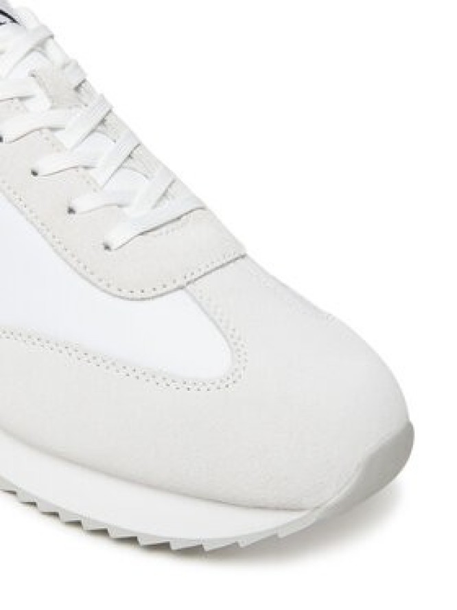 Calvin Klein Jeans Sneakersy Retro Runner Lace Up Ny-Su YM0YM01325 Biały