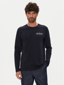 Tommy Hilfiger Longsleeve Stack MW0MW41293 Granatowy Regular Fit