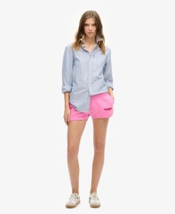 superdry Szorty Racer Logo Sportswear – PAPARAZZI PINK