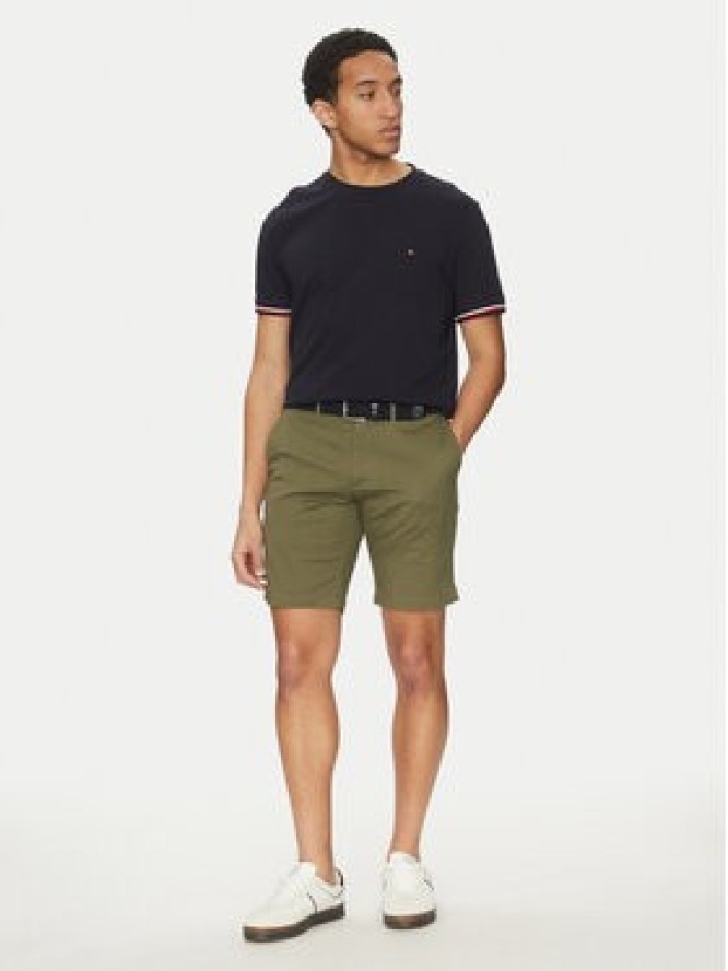 Tommy Hilfiger Szorty materiałowe Brooklyn MW0MW23563 Zielony Regular Fit