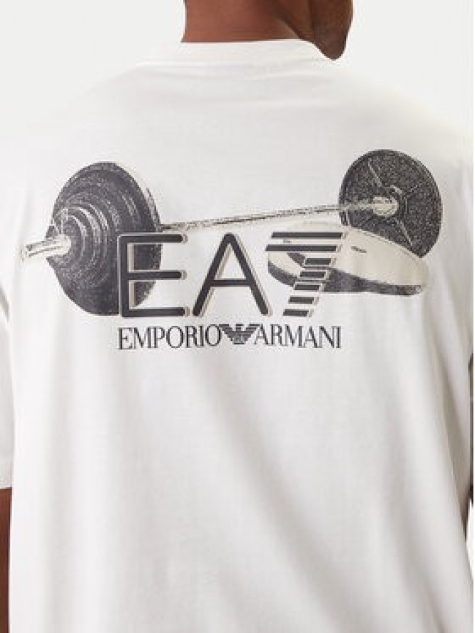 EA7 Emporio Armani T-Shirt 7M001402 AF22264 U0004 Écru Regular Fit