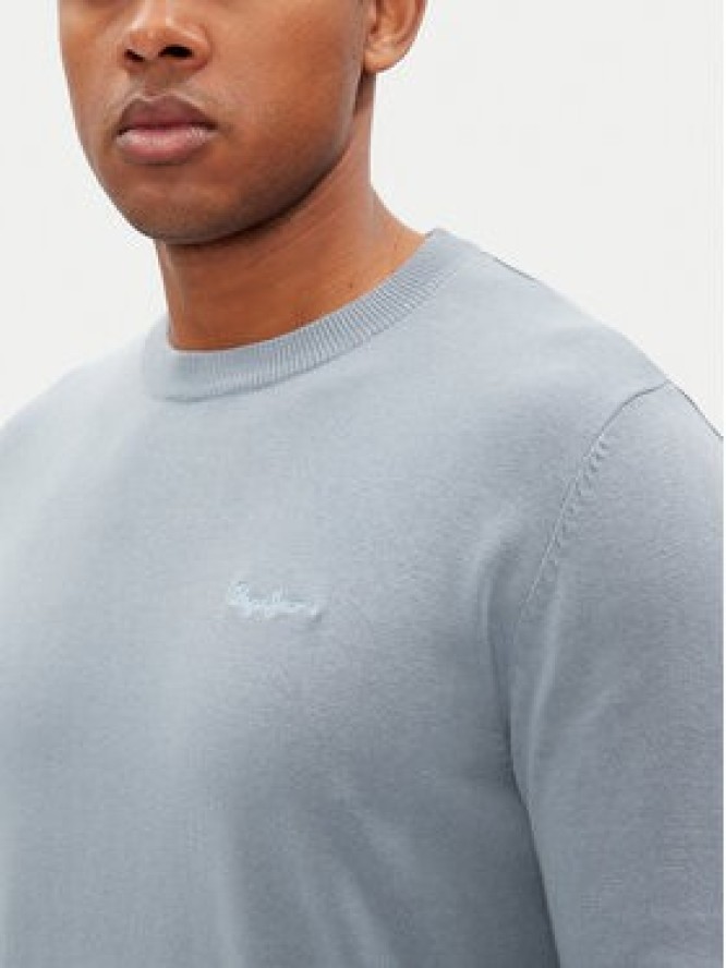 Pepe Jeans Sweter Essential PM702512 Błękitny Regular Fit