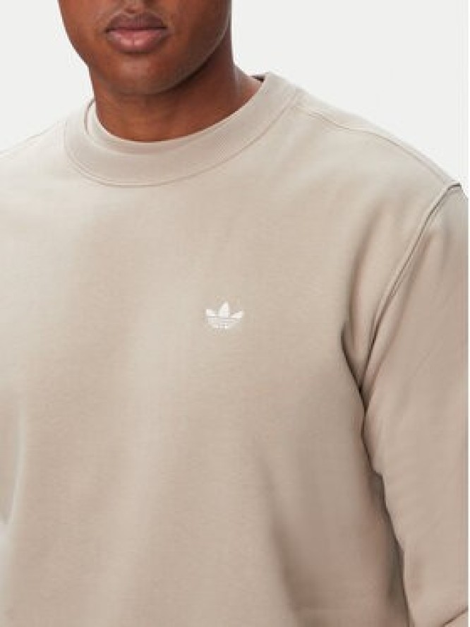adidas Bluza Trefoil Essentials KS9811 Beżowy jasny Regular Fit