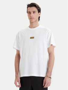 Versace Jeans Couture T-Shirt 80GAHT05 CJ00T Biały Regular Fit