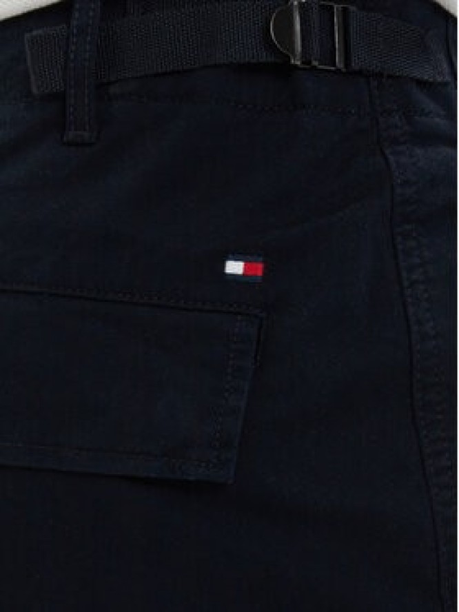 Tommy Hilfiger Szorty materiałowe Twill Cargo MW0MW42350 Granatowy Relaxed Fit