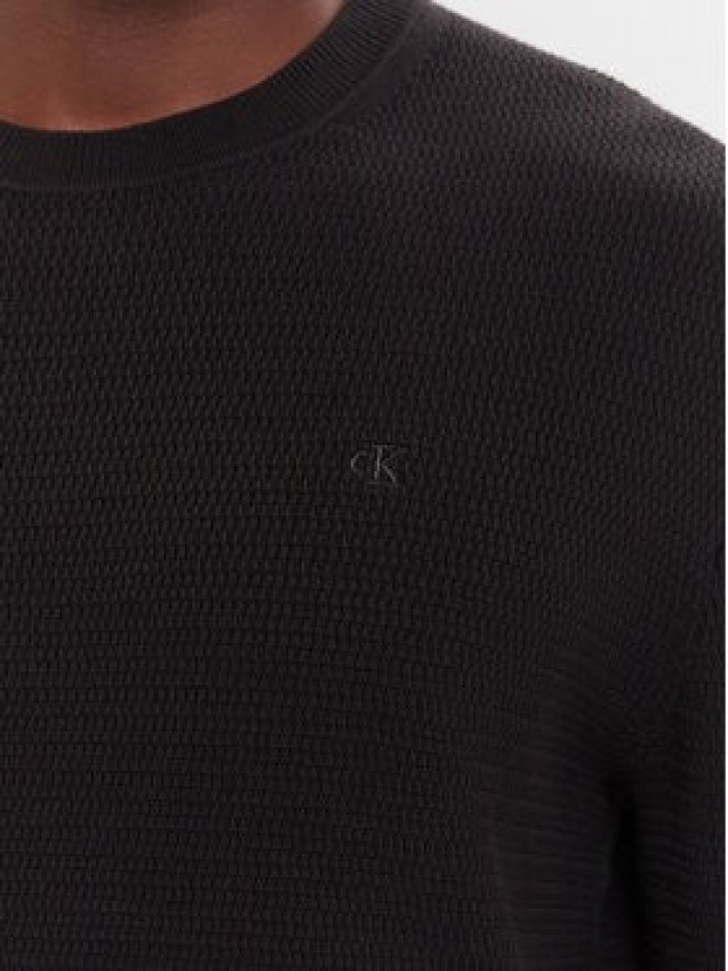 Calvin Klein Sweter LV04LB327G Czarny Regular Fit
