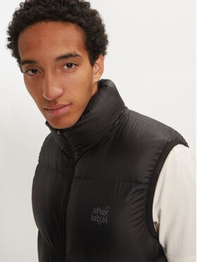 After Label Bezrękawnik Anapa A00001 Czarny Regular Fit