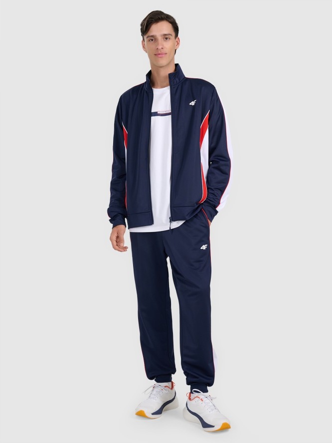 4F T-shirt oversize z nadrukiem męski - biały XXL