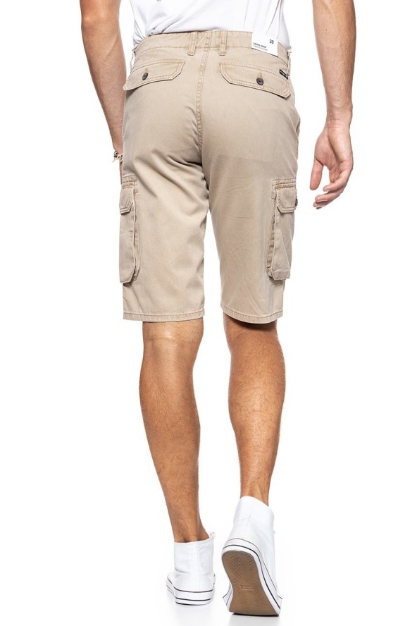 SPODENKI MĘSKIE WRANGLER CARGO SHORT CORNSTALK W15DKC335 112126788
