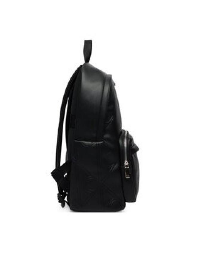Calvin Klein Plecak Emblem Aop Emboss Round Backpack LV04D3398G Czarny
