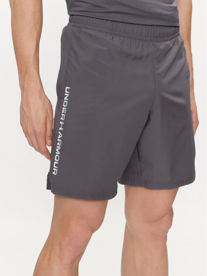 Under Armour Szorty sportowe Ua Woven Wdmk Shorts 1383356-025 Szary Loose Fit