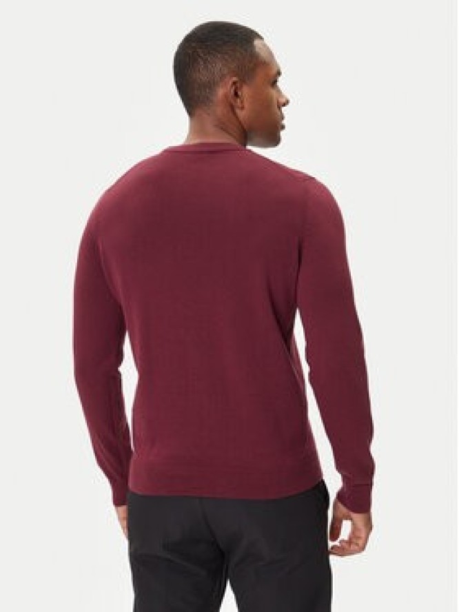 HUGO Sweter San Cassius-C1 50475083 Bordowy Regular Fit