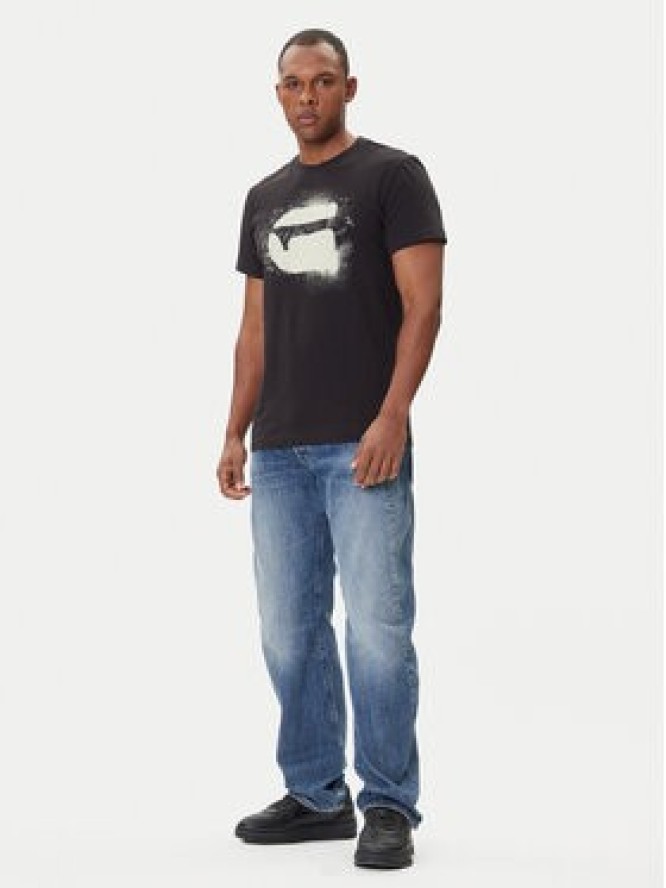 G-Star Raw T-Shirt Spray Logo D26833-D101 Czarny Regular Fit