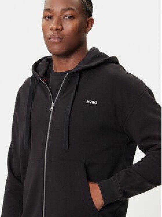 HUGO Bluza Dapozip 50548651 Czarny Relaxed Fit