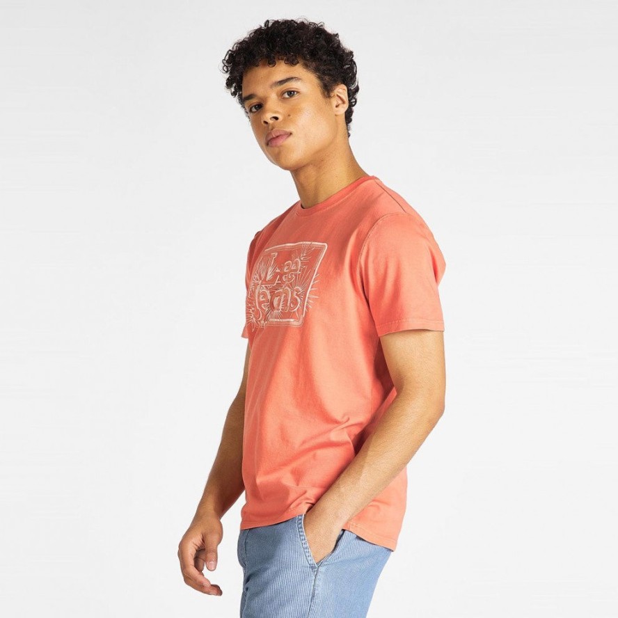 T-SHIRT MĘSKI LEE FLORAL GRAPHIC TEE PAPRIKA L60KETNI 112113397