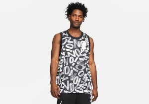 Koszulka męska nike air jordan zion dri-fit printed jersey black