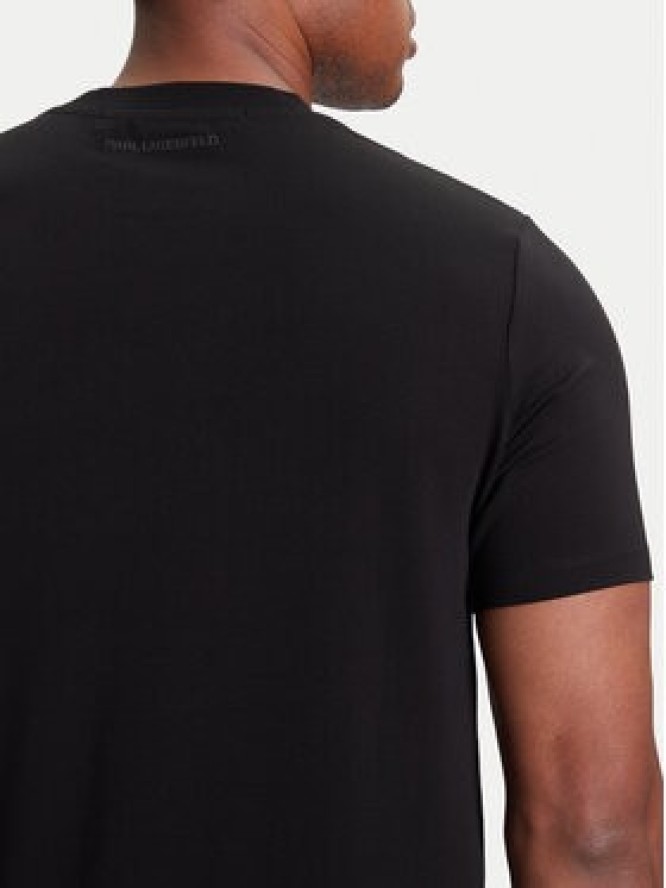 KARL LAGERFELD T-Shirt 755038 553235 Czarny Regular Fit