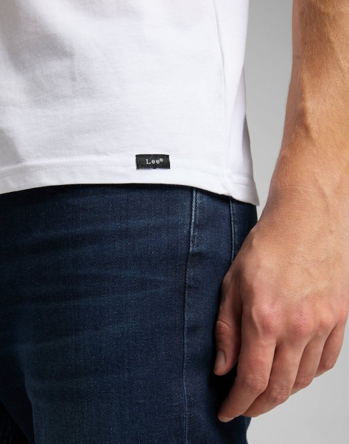 LEE TWIN PACK V NECK MĘSKI T-SHIRT KOSZULKA DWUPAK WHITE L62ECM12 112114541