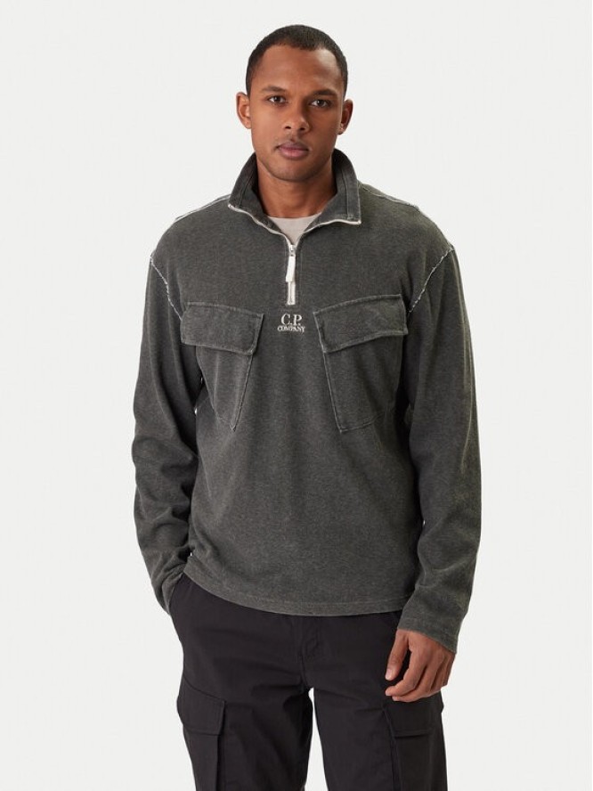 C.P. Company Bluza 20CMSS197A110644P Szary Regular Fit