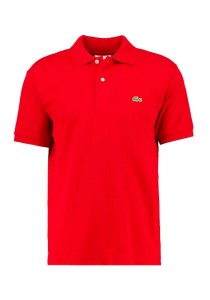 Koszulka polo Lacoste klasyczna czerwona męska piqué