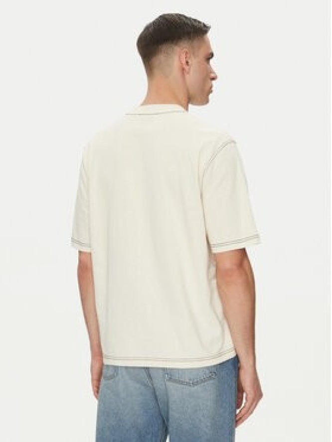 AMI Paris T-Shirt HTS029.JE0118 Beżowy Regular Fit