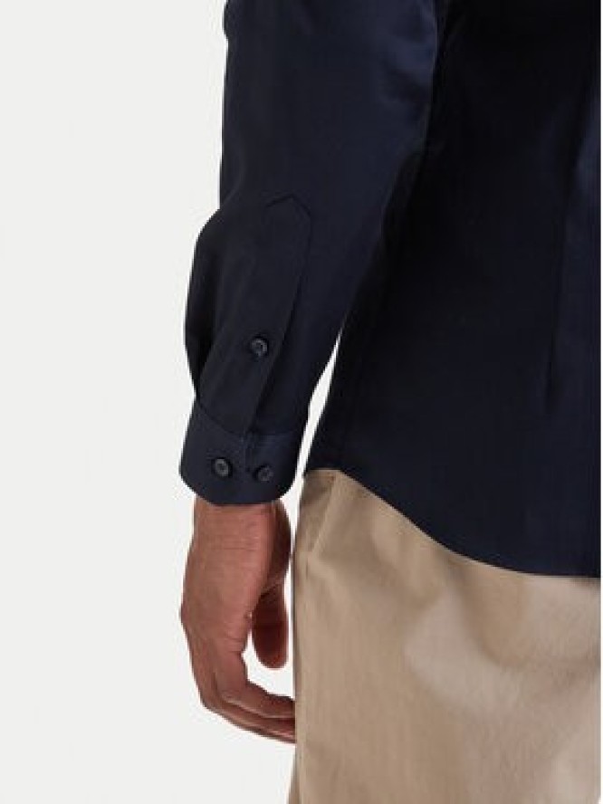 Jack & Jones Koszula Parma 12097662 Granatowy Slim Fit