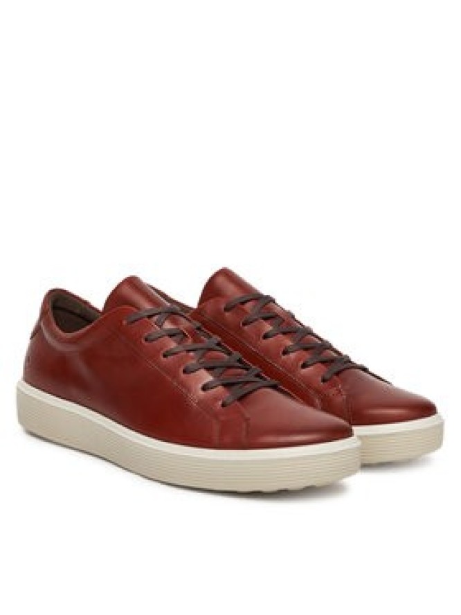 ECCO Sneakersy Soft 60 M Lace Up Premium 52546401053 Brązowy