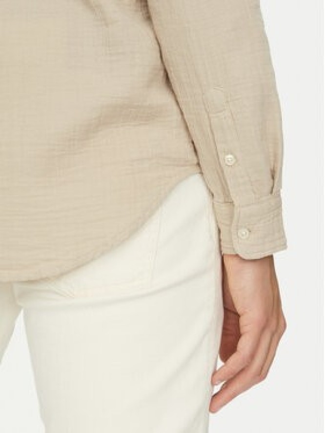 Guess Koszula M5GH85 WH831 Écru Regular Fit