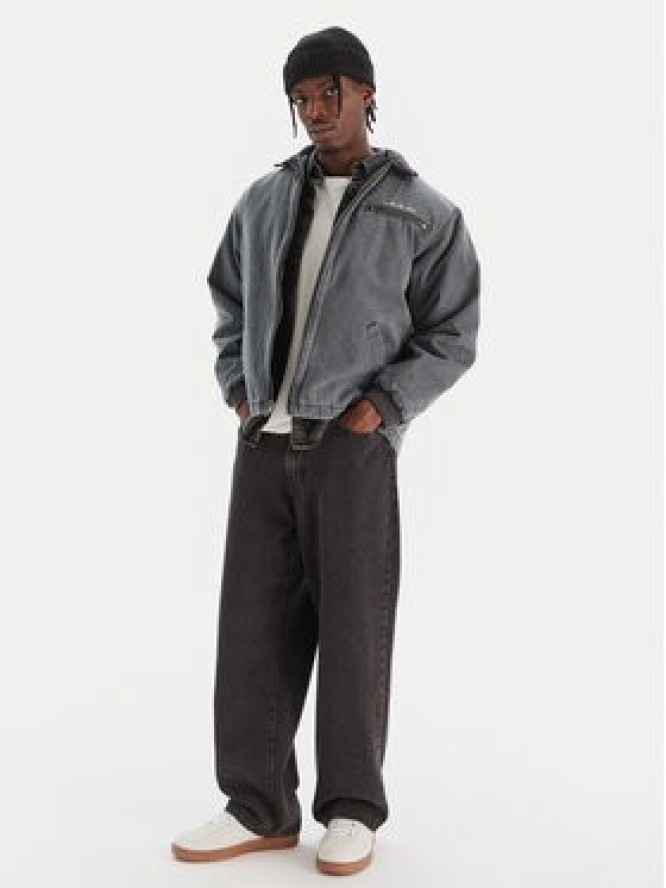 Quiksilver Kurtka jeansowa Shaper Pad EQYJK04174 Szary Regular Fit