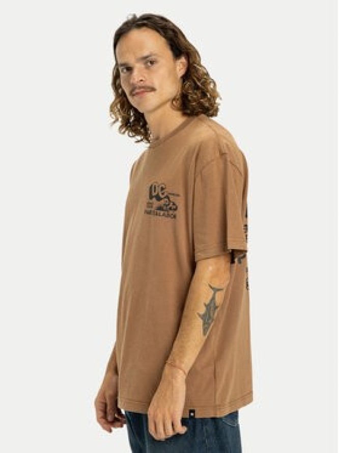 DC Shoes T-Shirt Parts Dep EDYZT04366 Brązowy Regular Fit