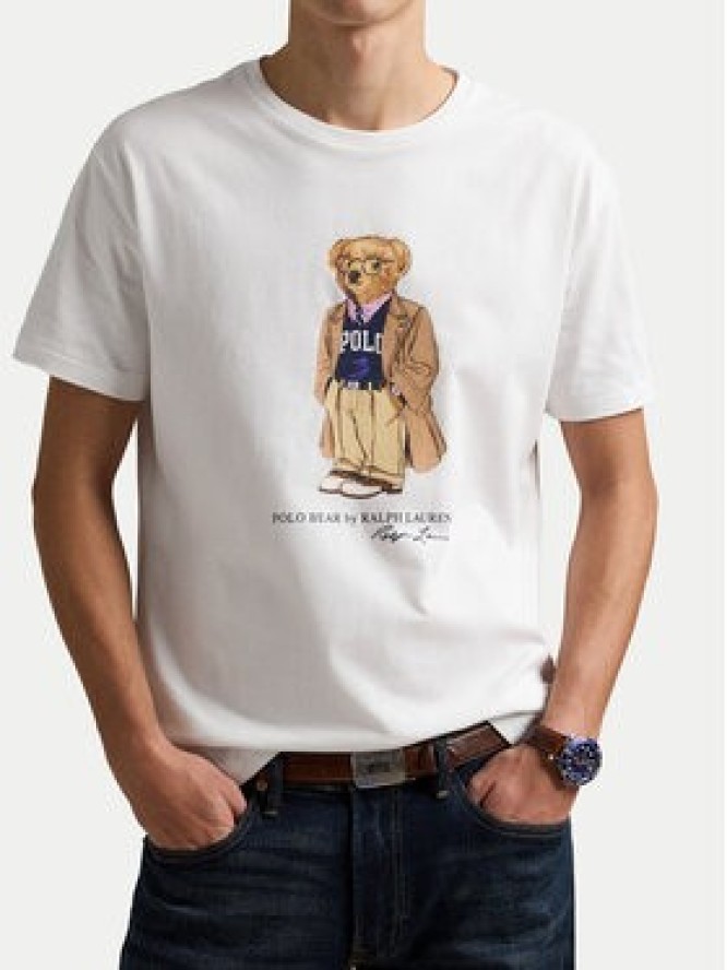 Polo Ralph Lauren T-Shirt 710974584001 Biały Custom Slim Fit