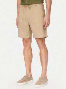 Tommy Hilfiger Szorty materiałowe Dover MW0MW44353 Khaki Regular Fit