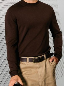 Sweter z długim rękawem - bordowy