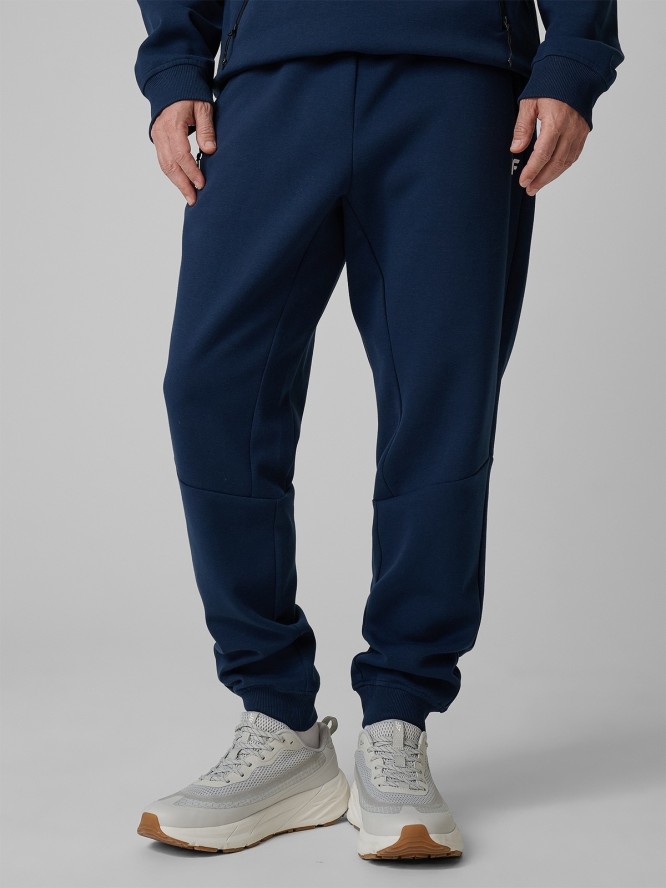 4F Spodnie dresowe joggery męskie - granatowe XL