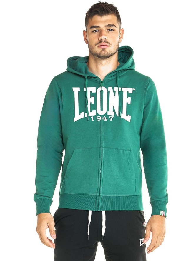 Leone 1947 Apparel Bluzy z kapturem męskie zapinane na zamek
