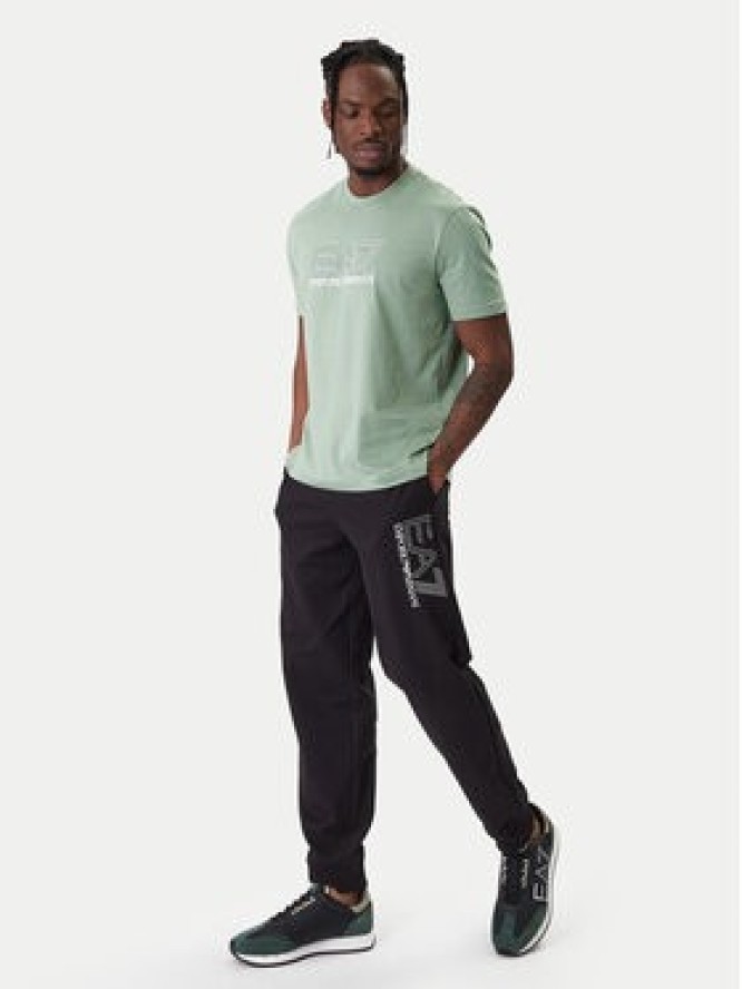 EA7 Emporio Armani T-Shirt 7M001307 AF10375 U7243 Zielony Regular Fit