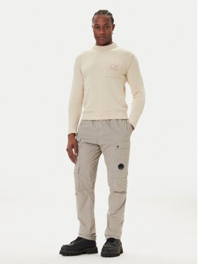 C.P. Company Sweter 19CMKN061A110432A Beżowy Regular Fit
