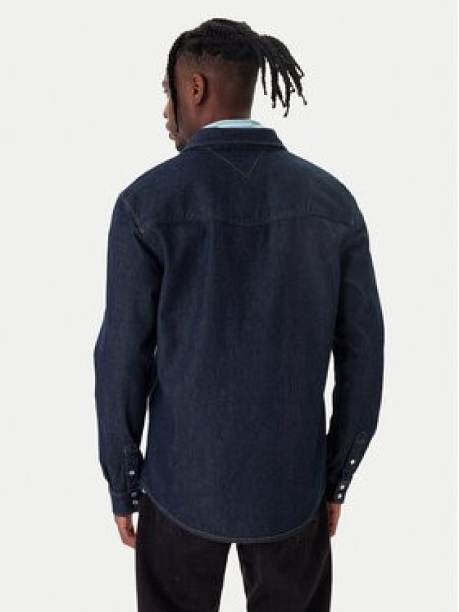 Tommy Jeans Koszula jeansowa Western DM0DM23022 Granatowy Regular Fit