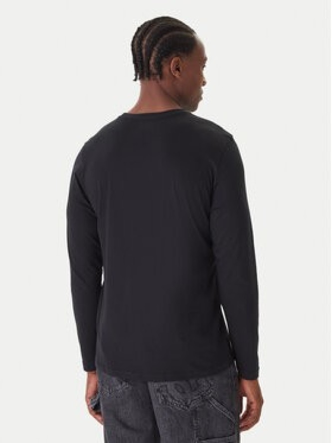 Kappa Komplet longsleeve Logo Saro 37216LW Czarny Regular Fit