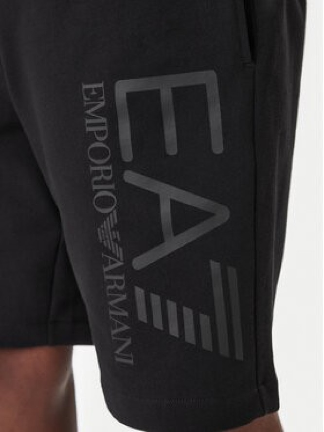 EA7 Emporio Armani Szorty sportowe 7M001414 AF22266 MC005 Czarny Regular Fit