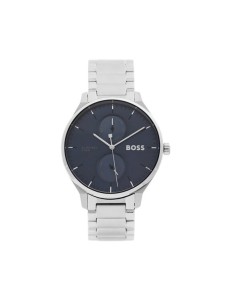 BOSS Zegarek Tyler 1514106 Srebrny