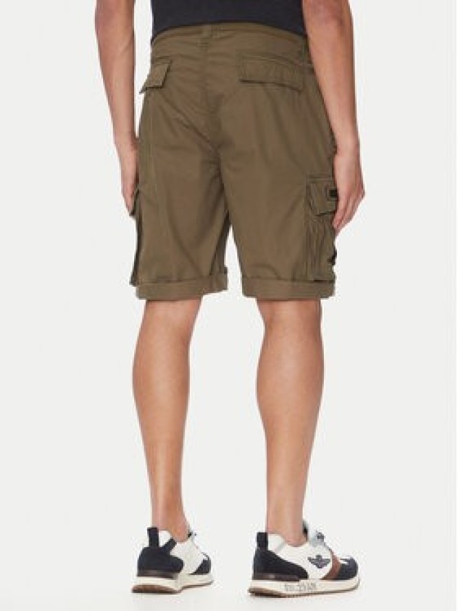 Aeronautica Militare Szorty materiałowe 251BE250CT3501 Khaki Regular Fit