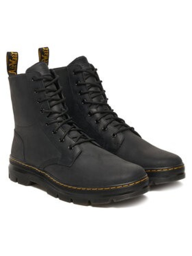 Dr. Martens Trzewiki Combs Leather Casual Boots DM26007001 Czarny